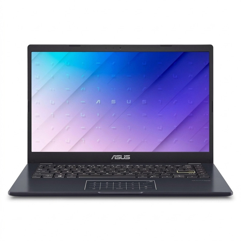 لپ‌تاپ ایسوس مدل Vivobook Go 14 E410KA-PM464 با پردازنده Pentium Silver N6000، رم DDR4 4GB با فرکانس 3200MHz، حافظه داخلی eMMC با ظرفیت 64GB، نمایشگر 14 اینچ TN با وضوح HD، دارای نامبرپد دیجیتال و سیستم‌عامل Windows 11
