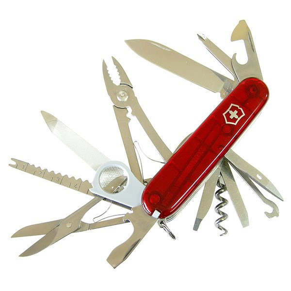 چاقوی ویکتورینوکس مدل Swiss Champ Red Trans کد 16795T