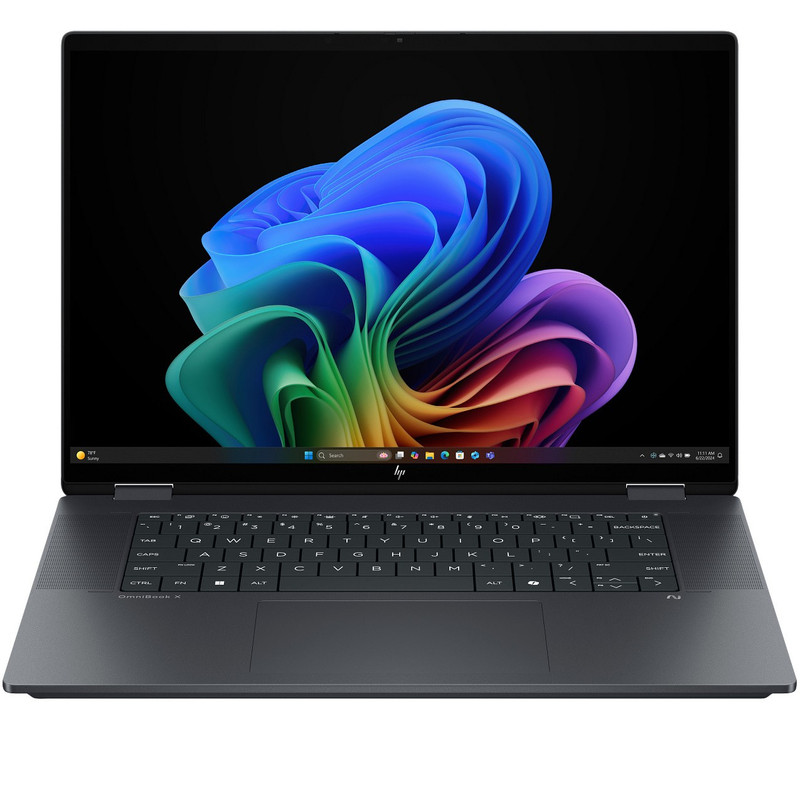 لپ تاپ 16 اینچی اچ‌ پی مدل OmniBook X Flip 16-as0023dx-Core Ultra 7 256V-16GB LPDDR5X 8533MHz-1TB SSD-Touch-Backlit-W به همراه قلم
