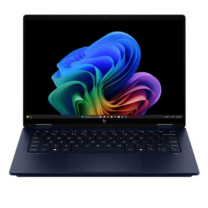 لپ تاپ 14 اینچی اچ‌ پی مدل OmniBook X Flip 14-fm0013dx-Core Ultra 5 226V-16GB LPDDR5X 8533MHz-512GB SSD-Touch-Backlit-W