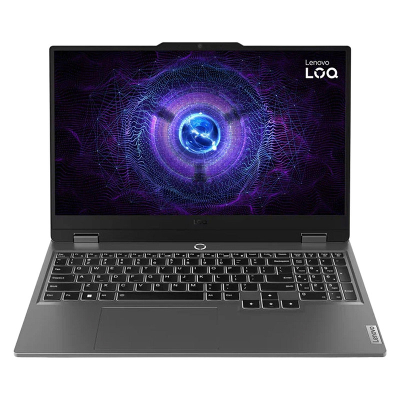 لپ‌تاپ لنوو مدل LOQ 15IRX9 با پردازنده Core i7-13650HX و گرافیک RTX4050 6GB، رم DDR5 24GB با فرکانس 4800MHz، حافظه SSD با ظرفیت 1TB، نمایشگر 15.6 اینچ IPS با وضح Full HD و نرخ به‌روزرسانی 144Hz، دارای نور پس‌زمینه کیبورد