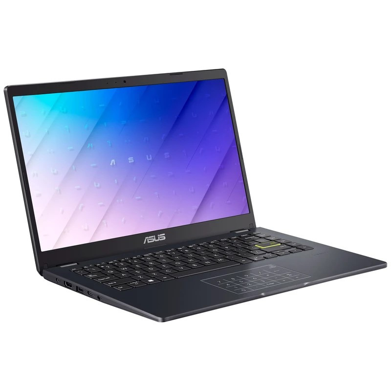 لپتاپ ایسوس مدل Vivobook Go 14 E410KA-PM464 با پردازنده Pentium Silver N6000، رم DDR4 4GB با فرکانس 3200MHz، حافظه داخلی eMMC با ظرفیت 64GB، نمایشگر 14 اینچ TN با وضوح HD، دارای نامبرپد دیجیتال و سیستمعامل Windows 11